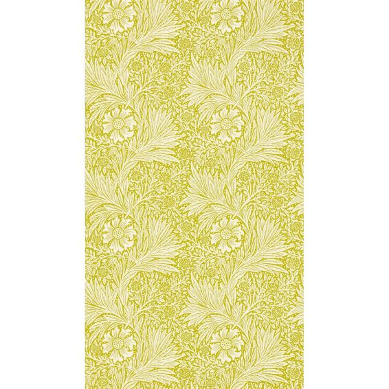Marigold Wallpaper 217092 by Morris & Co in Chartreuse Green