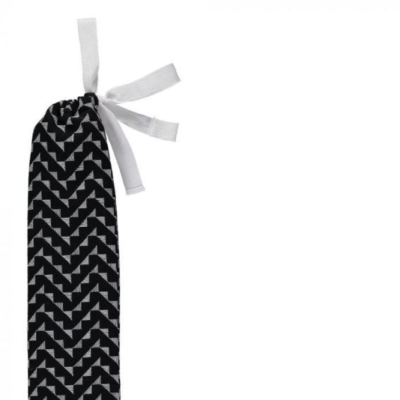 YuYu Japanese Cotton Hot Water Bottle in Chevron Black