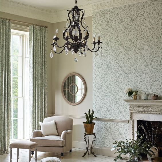 Osier Wallpaper 216409 by Sanderson in Willow Cream