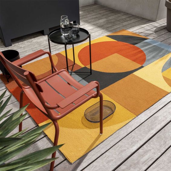 Habitat Matisse Outdoor Geometric Rugs in Multi 411705