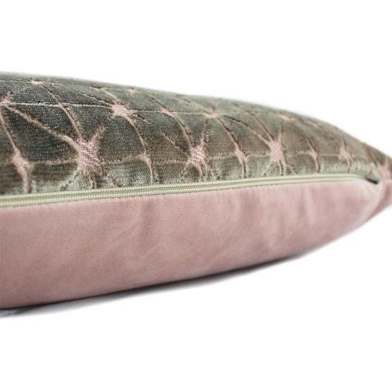 Jasper Geometric Cushion in Blush Mink