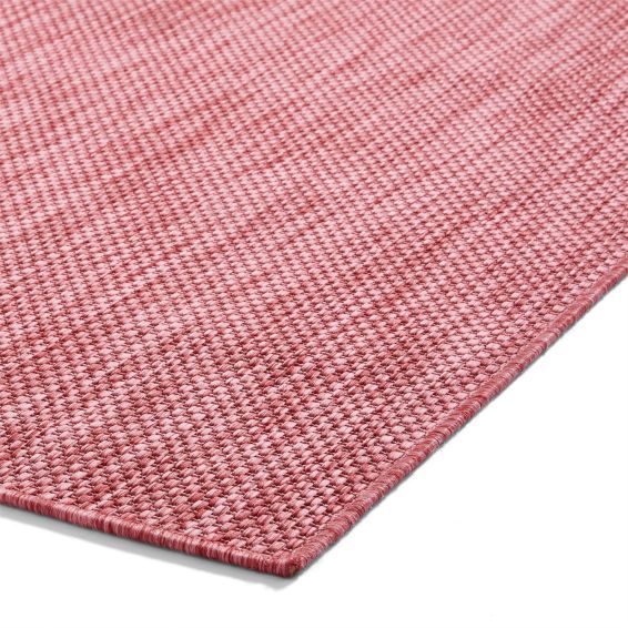 POP Plain Indoor Outdoor Boho Rug in Red