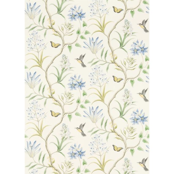 Clementine Wallpaper 213389 by Sanderson in Delft Blue