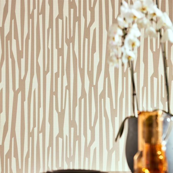 Zendo Wallpaper 112169 by Harlequin in Rose Gold
