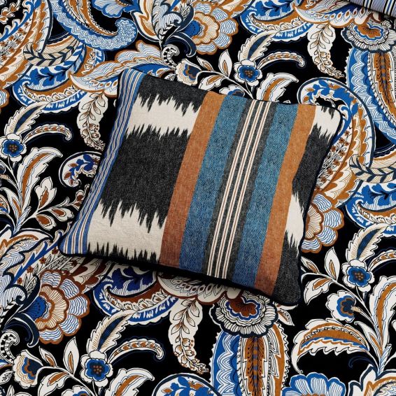 Kotana Cushion by Bedeck of Belfast in Navy Blue