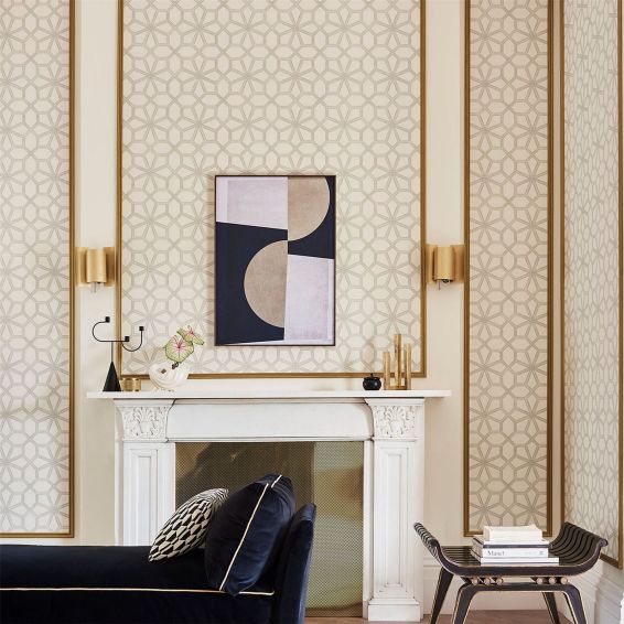 Wolsey Stars Wallpaper 16036 by Cole & Son in Cream White