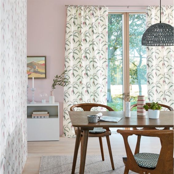 Crassula Wallpaper 111992 by Scion in Blush Mint Green