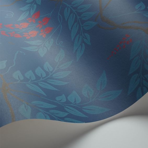 Egerton Wallpaper 100 9042 by Cole & Son in Indigo Blue