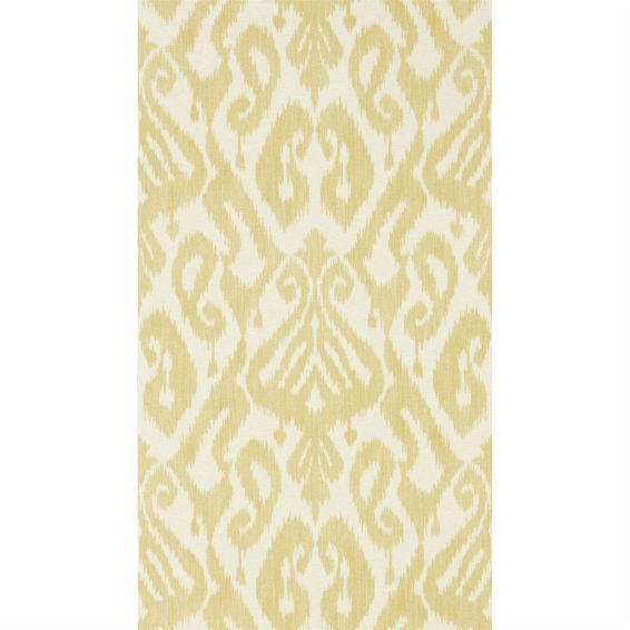 Kasuri Ikat Wallpaper 216782 by Sanderson in Caraway Yellow