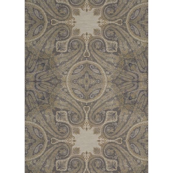 Elswick Paisley Wallpaper 312645 by Zoffany in Blue Umber