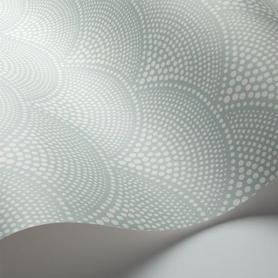 Feather Fan Wallpaper 10036 by Cole & Son in Seafoam Blue