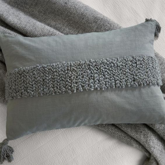 Daru Cushion by Bedeck of Belfast Rare Earth in Grey