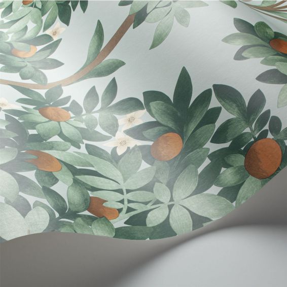Orange Blossom Wallpaper 1004 by Cole & Son in Burnt Orange