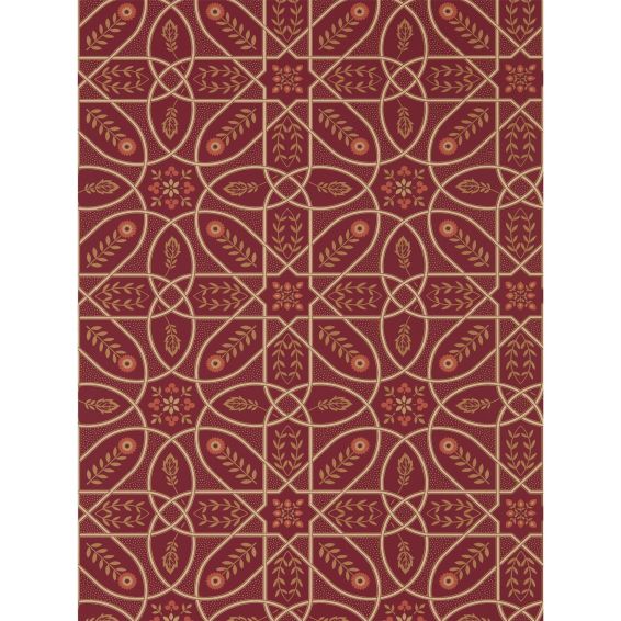 Brophy Trellis Wallpaper 216701 by Morris & Co in Russet Gold