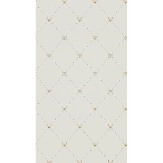 Nectar Wallpaper 216357 by Sanderson in Copper Denim blue