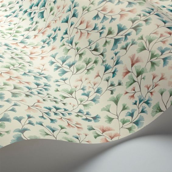 Maidenhair Wallpaper 6017 by Cole & Son in Petrol Multi