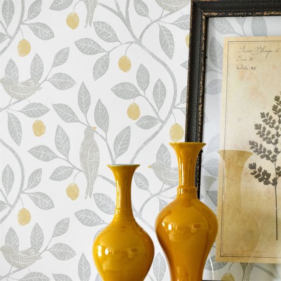 Damson Tree Wallpaper 216363 by Sanderson in Dijon Mole