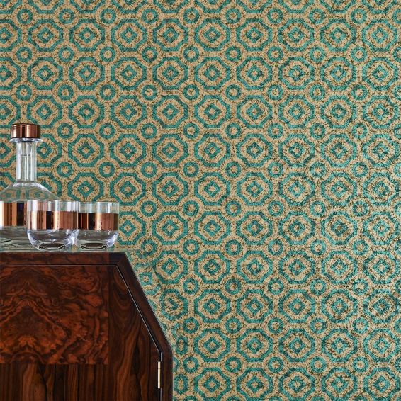 Queens Quarter Wallpaper 10021 by Cole & Son in Green