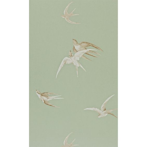 Swallows Wallpaper 102 by Sanderson in Pebble Beige
