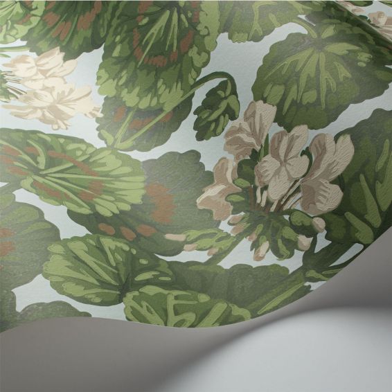 Geranium Wallpaper 11035 by Cole & Son in Seafoam Blue