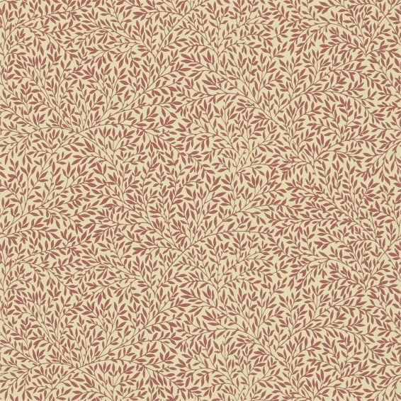 Standen Wallpaper 210467 by Morris & Co in Beige Brick Red