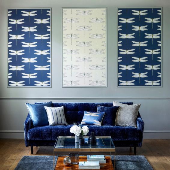 Demoiselle Wallpaper 111243 by Harlequin in Ink Chartreuse Green