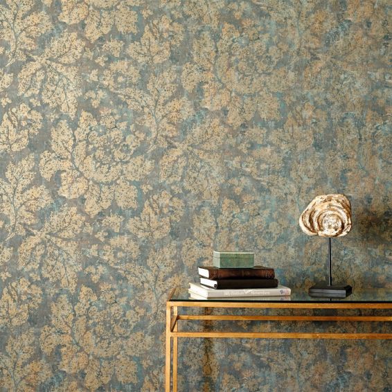 Fresco Secco Wallpaper 312031 by Zoffany in Bronze Brown