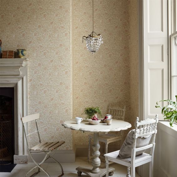 Annandale Wallpaper 216395 by Sanderson in Amber Sepia Brown