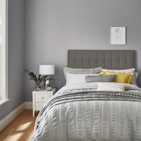 Reset Chunky Knitted Wool Cushion By Katie Piper in Silver Grey