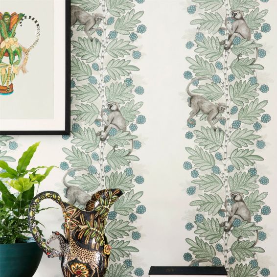 Acacia Wallpaper 11052 by Cole & Son in Duck Egg Green