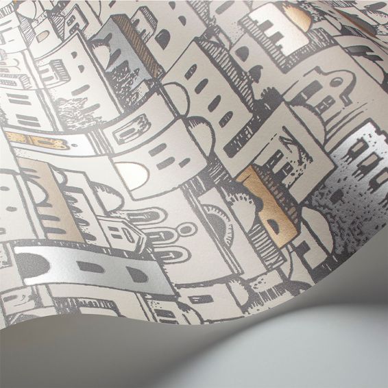 Mediterranea Wallpaper 19038 by Cole & Son in Parchment Gilver