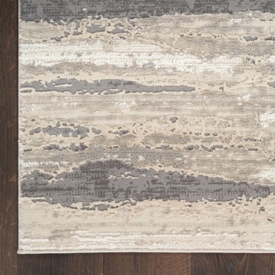 Sustainable Trend SUT03 Abstract Runner Rugs by Nourison in Ivory Multi