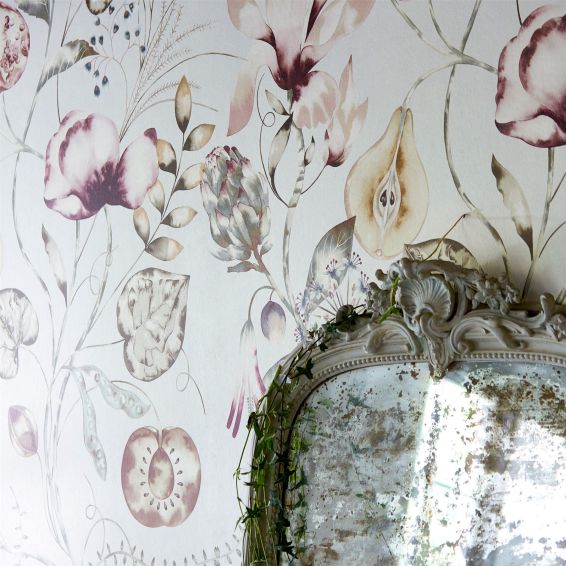 Quintessence Wallpaper 111488 by Harlequin in Ochre Olive Heather