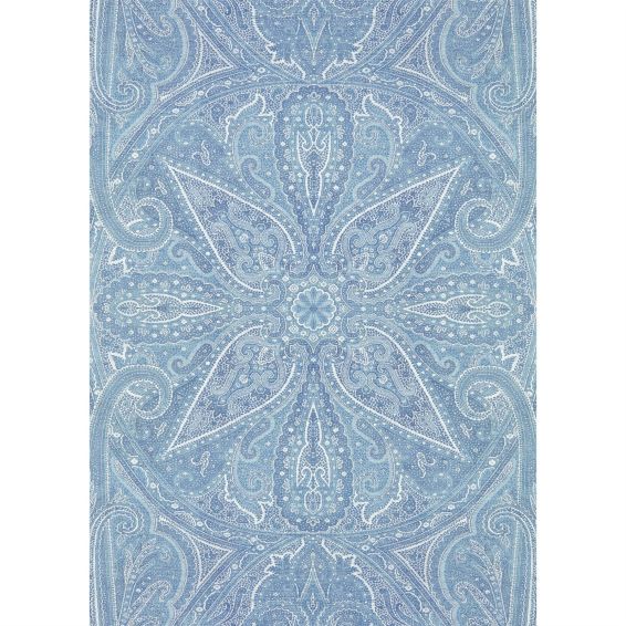 Grand Paisley 313018 Wallpaper Panel by Zoffany in Indigo Blue