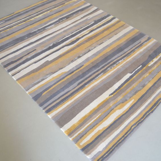 Elsdon Modern Rugs 44006 in Linden Mustard Yellow by Sanderson
