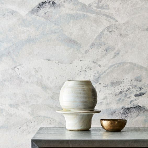 Sansui Wallpaper 312504 by Zoffany in Indigo Wash