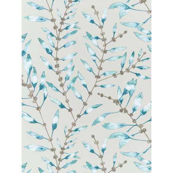 Chaconia Wallpaper 111635 by Harlequin in Marine Emerald Green