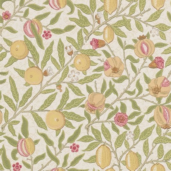 Fruit Wallpaper 210395 by Morris & Co in Limestone Artichoke