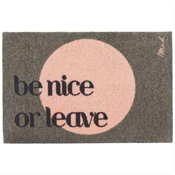 Jagger Be Nice or Leave Washable Floor Mats in Green