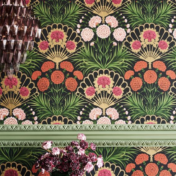 Flamenco Fan Wallpaper 14043 by Cole & Son in Cerise