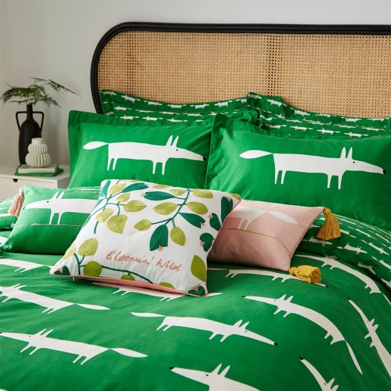 Mr Fox Tassel Cushion by Scion in Milkshake Pink