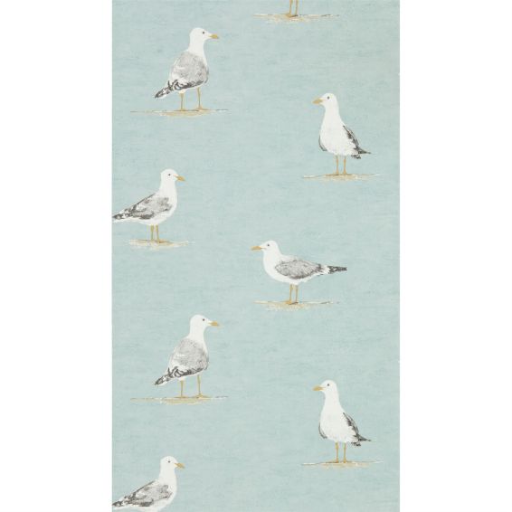Shore Birds Wallpaper 216564 by Sanderson in Sky Blue
