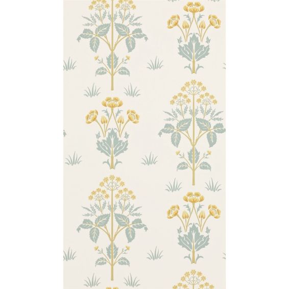 Meadow Sweet Wallpaper 210349 by Morris & Co in Gold Slate