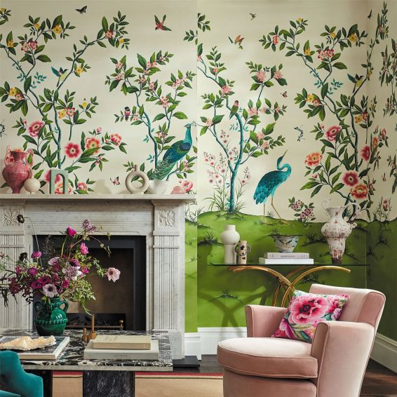 Florence Wallpaper 112891 by Harlequin in Fig Blossom Apple Peony