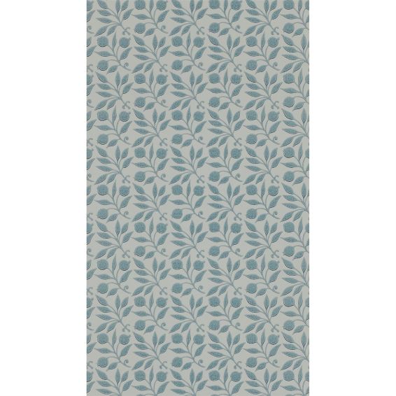 Rosehip Wallpaper 214710 by Morris & Co in Mineral Blue