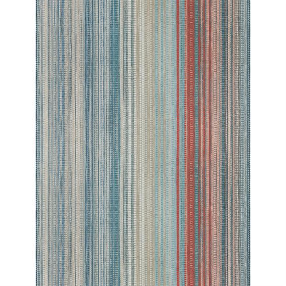 Spectro Stripe Wallpaper 111961 by Harlequin in Teal Sedona Rust