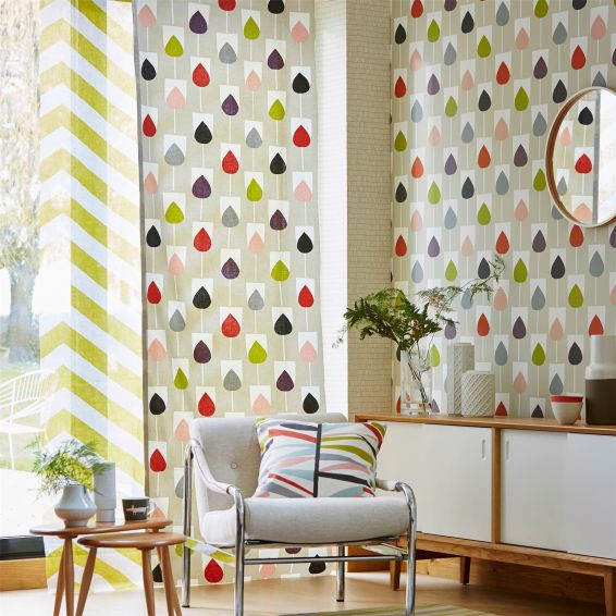 Sula Tulips Wallpaper 111320 by Scion in Spice Rose Graphite