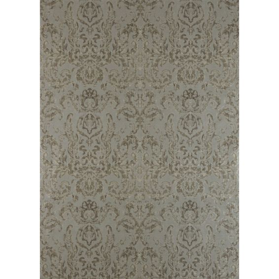 Brocatello Wallpaper 312006 by Zoffany in Burnish Brown