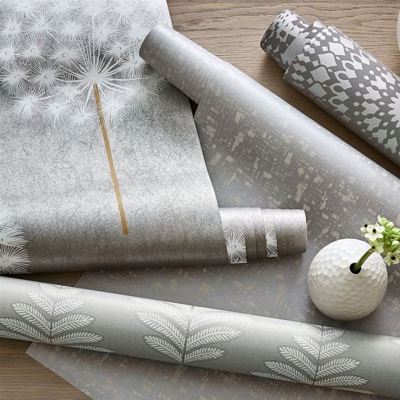 Amity Wallpaper 111888 by Harlequin in Pewter Brass