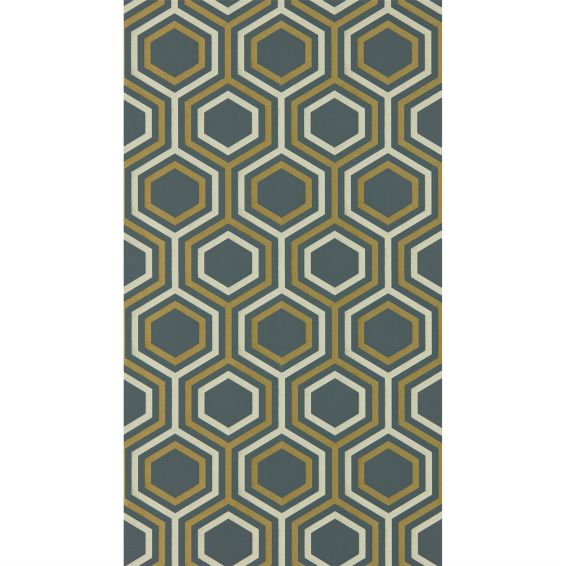 Selo Wallpaper 112149 by Harlequin in Ebony Gold Yellow